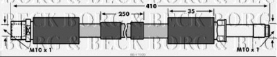 BORG & BECK bbh7909 -  Тормозной шланг